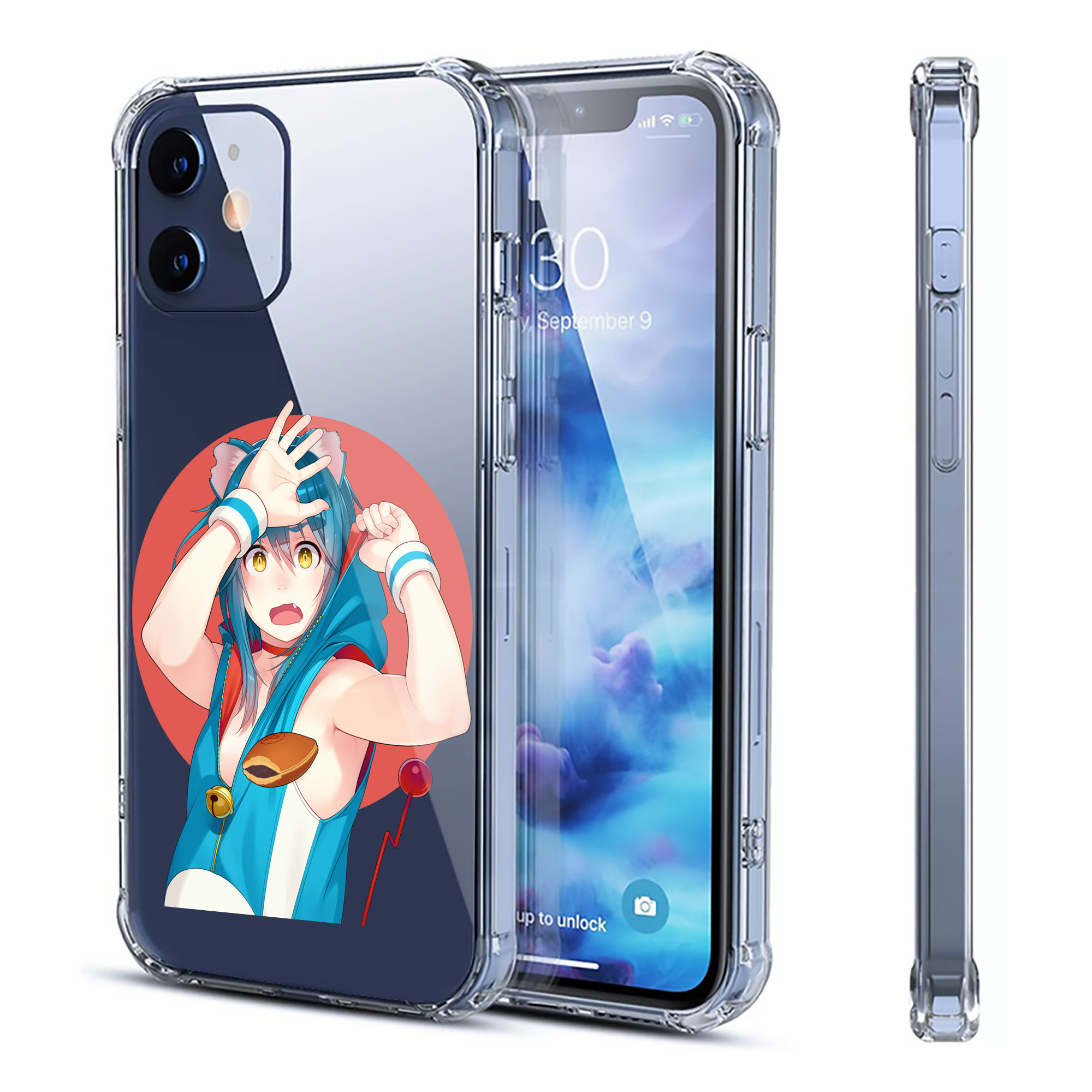 （画像用） ドラえもん Doraemon 【iPhone 12シリーズ対応】透明スマホケース（クリアソフトケース）